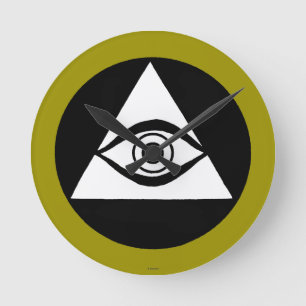 Symbol: All Seeing Eye Round Clock