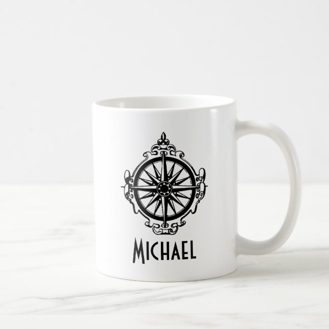 Symbol: Compass Coffee Mug (Right)