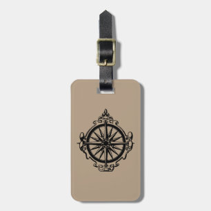 Symbol: Compass Luggage Tag