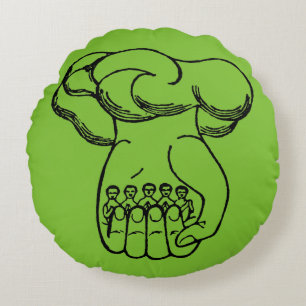 Symbol: Divine Hand Round Cushion