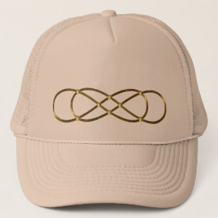 Symbol double Infinity - Antique Gold Trucker Hat