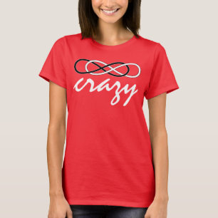 Symbol double Infinity - Black & White + crazy T-Shirt