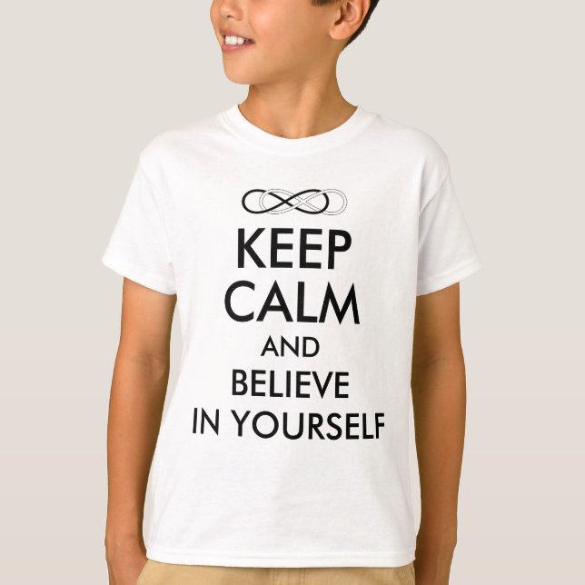 Symbol double Infinity - Black & White T-Shirt (Front)