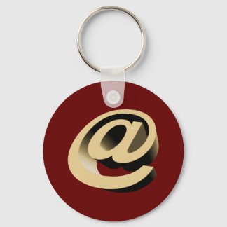 Symbol email at key ring