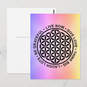 Symbol Flower Of Life - Rules Of Life 1 Postcard