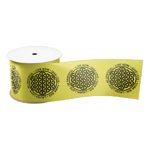 Symbol Flower Of Life - Rules Of Life 1 Satin Ribbon