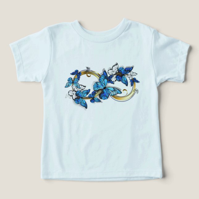 Symbol Infinity of Blue Morpho Butterflies (Design Front)