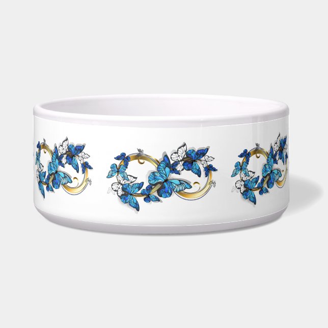 Symbol Infinity of Blue Morpho Butterflies (Front)