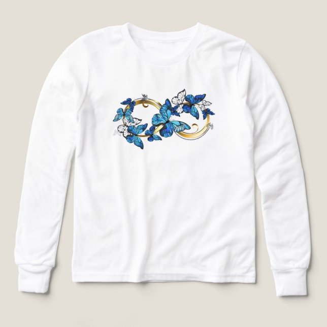 Symbol Infinity of Blue Morpho Butterflies (Design Front)