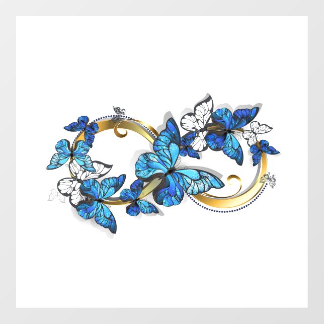 Symbol Infinity of Blue Morpho Butterflies (Sheet)
