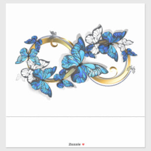 Symbol Infinity of Blue Morpho Butterflies
