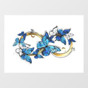 Symbol Infinity of Blue Morpho Butterflies