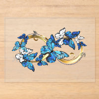 Symbol Infinity of Blue Morpho Butterflies