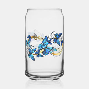 Symbol Infinity of Blue Morpho Butterflies Can Glass