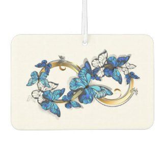 Symbol Infinity of Blue Morpho Butterflies Car Air Freshener