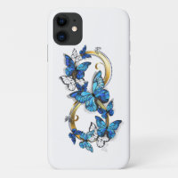 Symbol Infinity of Blue Morpho Butterflies