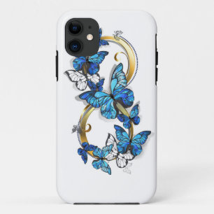 Symbol Infinity of Blue Morpho Butterflies Case-Mate iPhone Case