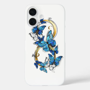 Symbol Infinity of Blue Morpho Butterflies iPhone 16 Case