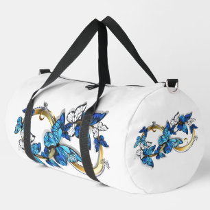 Symbol Infinity of Blue Morpho Butterflies Duffle Bag