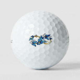 Symbol Infinity of Blue Morpho Butterflies Golf Balls