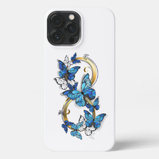 Symbol Infinity of Blue Morpho Butterflies iPhone 13 Pro Max Case