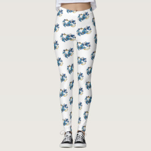 Symbol Infinity of Blue Morpho Butterflies Leggings