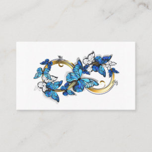 Symbol Infinity of Blue Morpho Butterflies Place Card