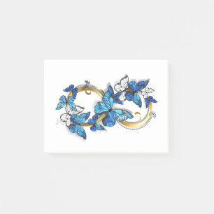 Symbol Infinity of Blue Morpho Butterflies Post-it Notes