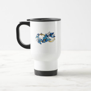 Symbol Infinity of Blue Morpho Butterflies Travel Mug