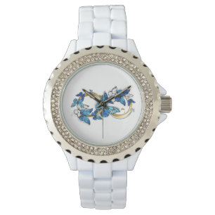 Symbol Infinity of Blue Morpho Butterflies Watch