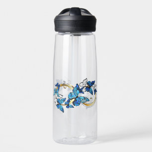 Symbol Infinity of Blue Morpho Butterflies Water Bottle