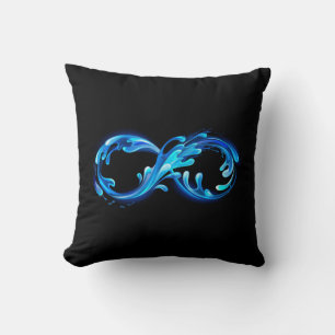 Symbol Infinity of Cold Clear Water Cushion