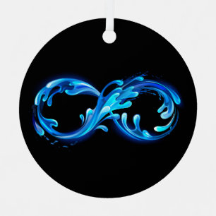 Symbol Infinity of Cold Clear Water Metal Tree Decoration