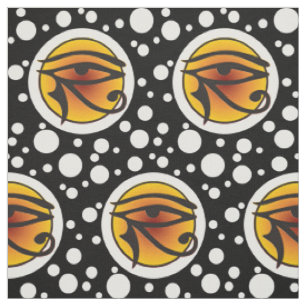 Symbol Moon Eye Of Horus & Dots + your backgr. Fabric