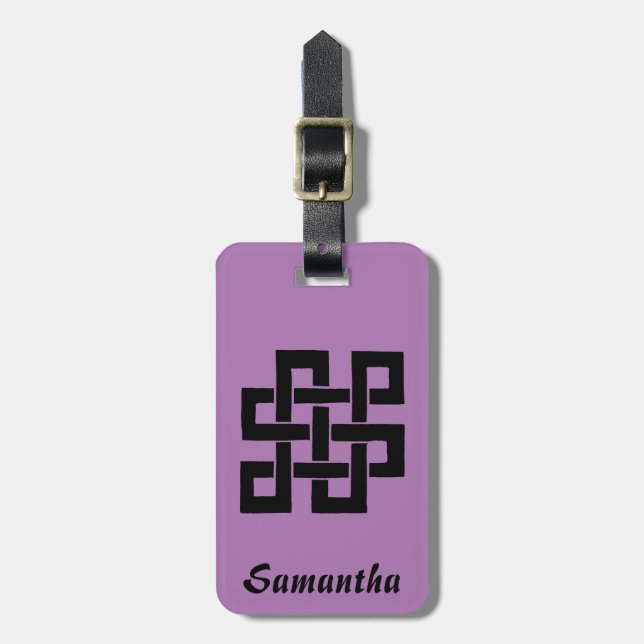 Symbol: Nade-Takara-Nusubi Luggage Tag (Front Vertical)