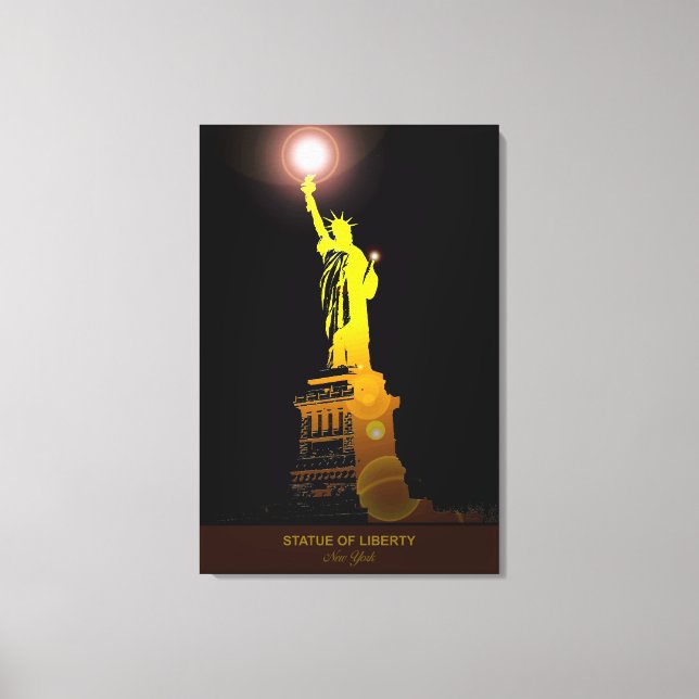 Symbol of Freedom: Statue of Liberty Canvas Print (Front)