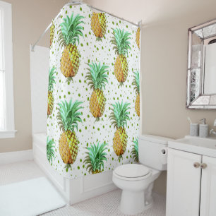 Symbol Of Hospitality Pineapple Pattern Shower Curtain
