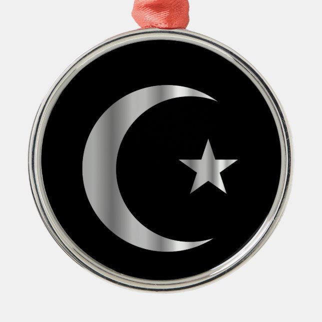 Symbol of Islam Metal Tree Decoration (Front)