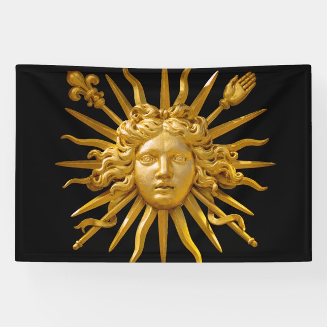 Symbol of Louis XIV the Sun King Banner (Horizontal)