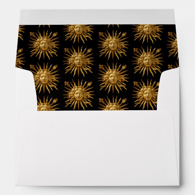 Symbol of Louis XIV the Sun King Envelope (Back (Bottom))