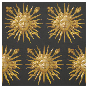 Symbol of Louis XIV the Sun King Fabric