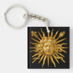 Symbol of Louis XIV the Sun King Key Ring
