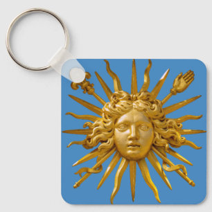 Symbol of Louis XIV the Sun King Key Ring