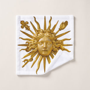 Symbol of Louis XIV the Sun King Wash Cloth