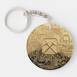 Symbol of Mining Industry Key Ring
