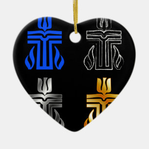 Symbol of Presbyterian religion Ceramic Tree Decoration