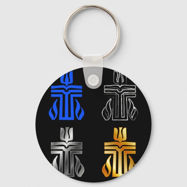 Symbol of Presbyterian religion Key Ring (Front)
