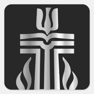Symbol of Presbyterian religion Square Sticker