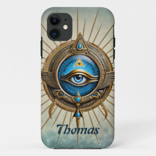 Symbol of the Egyptian allseeing eye,  Case-Mate iPhone Case