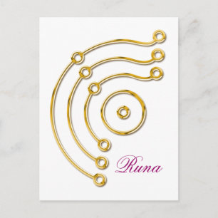 Symbol RUNA / GOLD, Runa Postcard